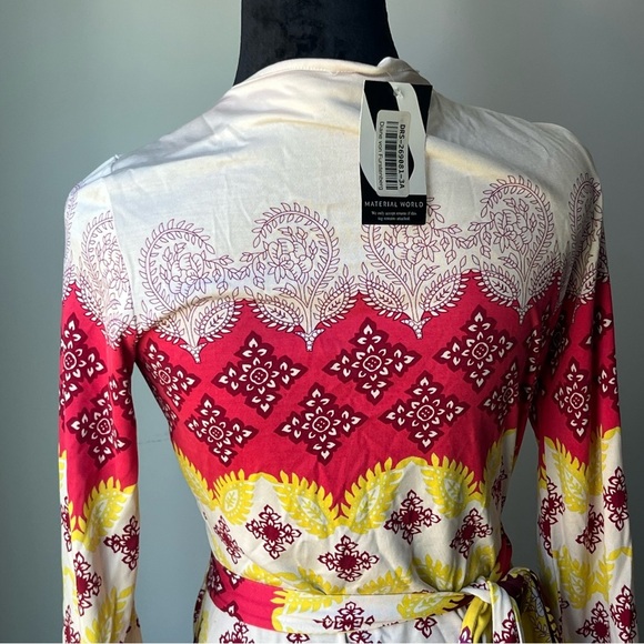 NWT Diane von Furstenberg print silk jersey wrap dress - Picture 11 of 13